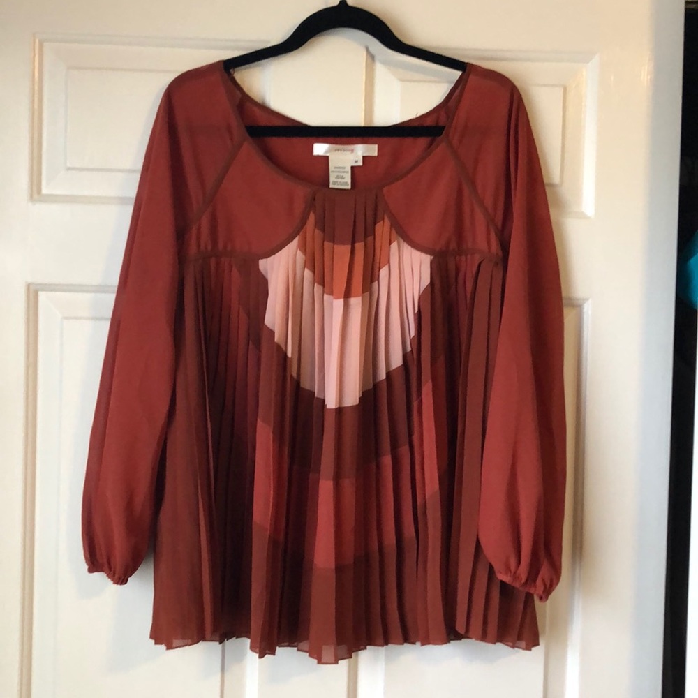 Orange and Pink Blouse